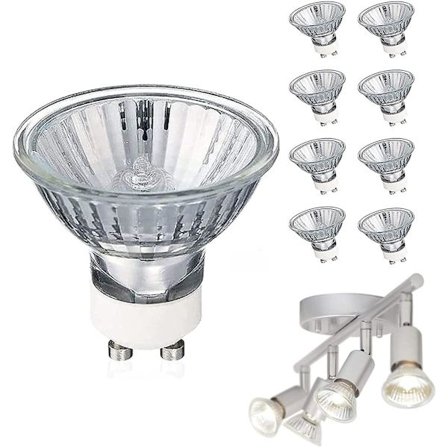 Gu10 35 Watt Halogen Reflektorpære Varmt Hvit Dimbar, Gu10 Halogen 35w Halogenpærer, Gu10 Dimbar Varmt Hvit