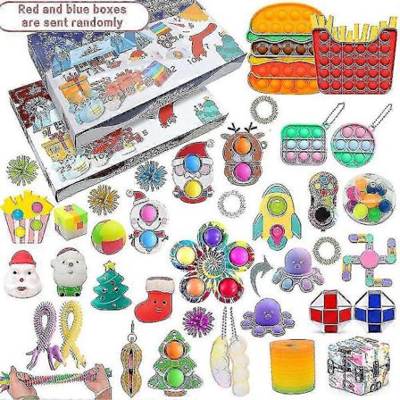 Joulun Adventtikalenteri Laskeutumislelu Fidget Sensorinen Lelu Stressin Lievitys Joulu Yllätyslaatikko Lahja