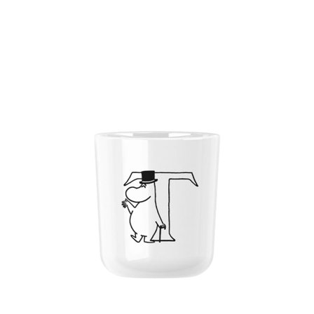 Rig-tig Mumin ABC kopp T 0.2 l. - white Kök & matlagning Vit 0,2L