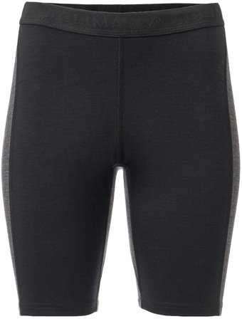Aclima WarmWool Shorts Long w/WindWool Woman V2 Jet Black/Marengo