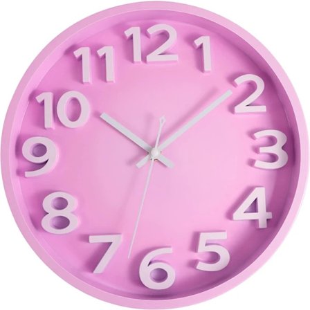 Moderne vægur, stort lydløst ikke-tikkende batteridrevet