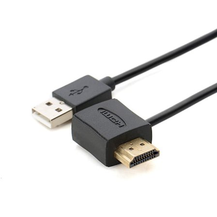 Hdmi-hane till hon-kontakt + Usb 2.0-laddningskabel