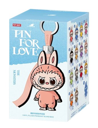 Labubu Pop Mart - Labubu The Monsters - Pin For Love (N-Z) - Pink - ONE SIZE