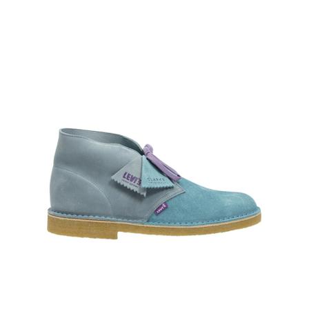 Clarks Originals X Levi& Laarzen , Blauw , Heren , Maat: 40 EU Laarzen