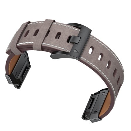 Klockarmband i Äkta Läder för Garmin Fenix 8/7X/7/6/5/965