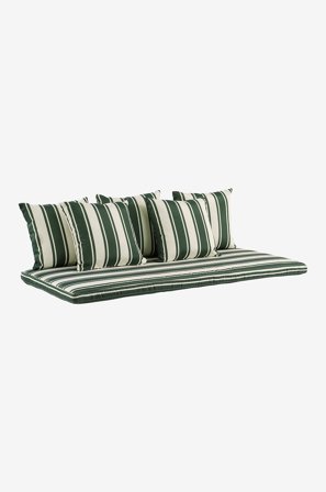 Jotex - Putesett Sofa Skogsgrønn stripe - MENTON - Kjøp Puter & sitteputer hos Jotex