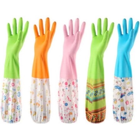 Pairs Dishwashing Gloves Thicker Rubber Latex Rubber Gloves