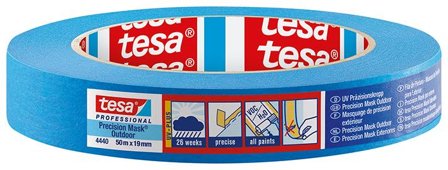 Tesa Precision Mask 4440 Maskeringsteip blå, UV-bestandig 50 m x 50 mm, Maskintilbehør & forbruk