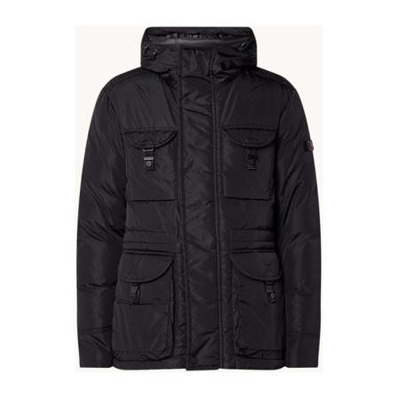 Peuterey, Aiptek NBE 03 Jacket Czarny, Mężczyzna, Rozmiar: S