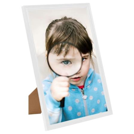 Vidaxl Fotoramar 3 St För Vägg Eller Bord Vit 28x35 Cm Mdf Vit