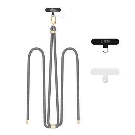 Tech-Protect C7S Rope Crossbody Strap Koppel - Grå