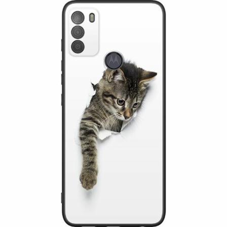 Motorola Moto G50 Svart Skal Katt