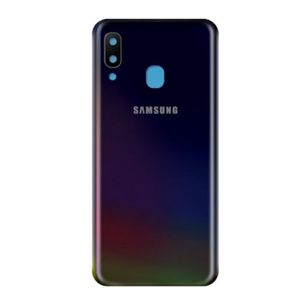 Samsung Galaxy A40 Baksida med tejp - Svart