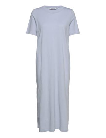 Liv Organic Ss Dress Blue MOSS COPENHAGEN