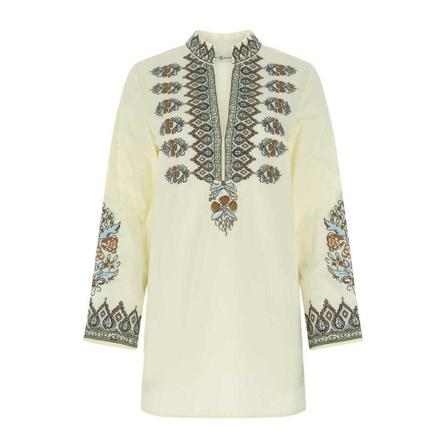 Tory Burch, Short Dresses Beżowy, Kobieta, Rozmiar: L
