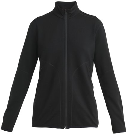 Icebreaker W's Merino 560 Realfleece Elemental II LS Zip Black