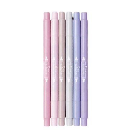 6 st Highlighter Marker Pennor Bibeln Highlighters och Pennor med Blandade färger för Journal Planner Anteckningar