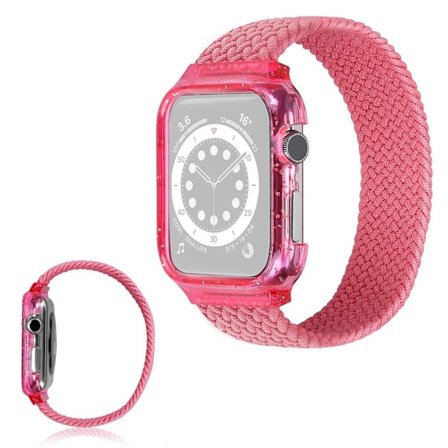Apple Watch Series 6 / 5 40mm single wrap ribbon rem - pink / Størrelse: S