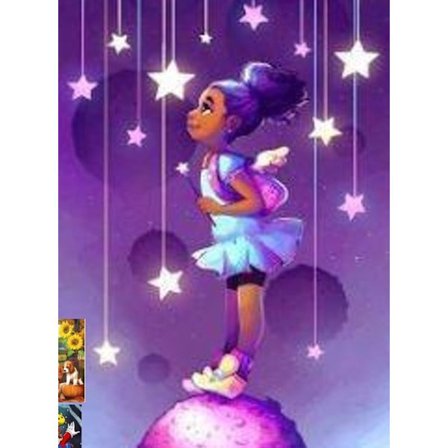 Diamond Painting / Diamantmålning 30x40cm - Fe