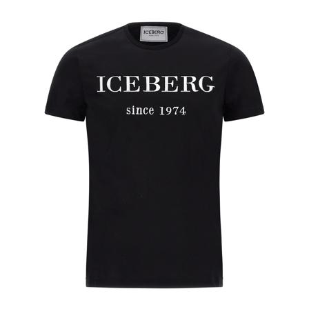 Iceberg T-Shirts Sort, Herre, Størrelse: XL