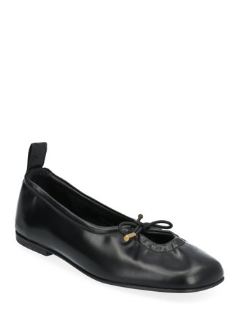 ALOHAS Rosalind Brown Leather Ballet Flats - Black - 41
