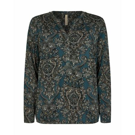 Soyaconcept blouse , Blauw , Dames , Maat: 2XL