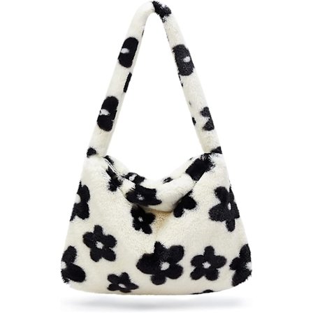 Fluffy Furry Tote Bag Stor Fuzzy Bag Søt Plysj Bag Glidelås Kvinner Jente Kunstpels Skulder Håndveske Veske For Høst Og Vinter