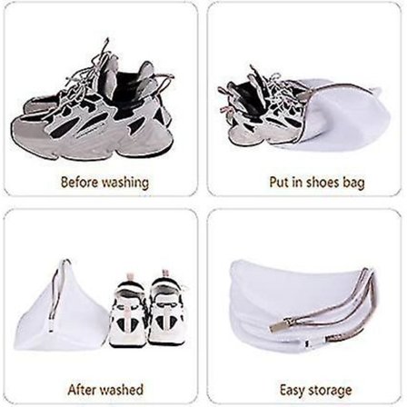 Premium Vaskemaskinnett for Sko - 2 Vaskesekker
