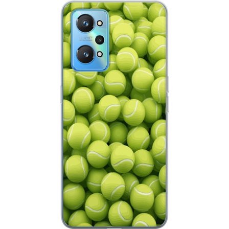 Kompatibel Mobilcover til Realme Realme GT Neo2 Mønster af grønne tennisbolde i høj detalje, sporty motiv med gentagende tekstur og stærke farver