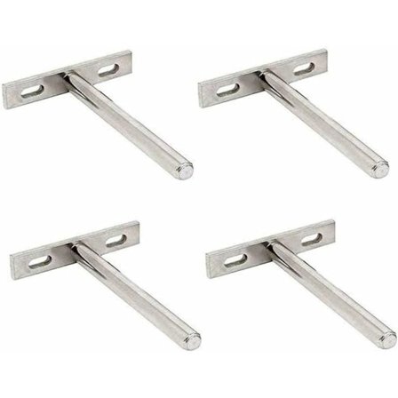 Dolda hyllkonsoler, Triomphe 4 st flytande hyllkonsoler dolda hyllkonsoler flytande osynlig konsol för DIY väggdekor hylla konsol (5")