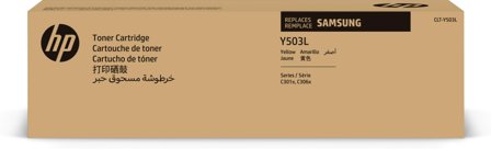 HP Samsung CLT-Y503L - Høy ytelse - gul - original - tonerpatron (SU491A)