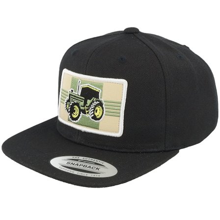 Kiddo Cap - Schwarz snapback Cap - Kids Old Tractor Big Patch Black Snapback @ Hatstore