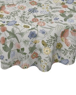 Vahakangas pyöreä kukallinen ø 140 cm Pellava-Linea