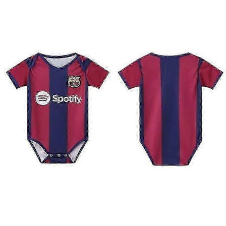 2022-2023 Unik Fotbollströja för Småbarn Kortärmad Jumpsuit 6-18 Månader