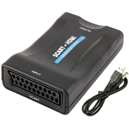 SCART till HDMI-adapter 1080P HD Video Audio Upscale Converter