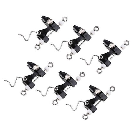 6 stk. Trolling Clip Utløserklemmer Båt og Fiske for Outrigger, Downrigger [DB]