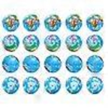 20 stk. Jord Stressbolde, 6,35 cm Jord Tema Klemmebolde, Stress Relief Bolde Klem Angst