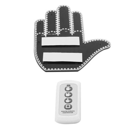 Middelfinger gestlys med fjernkontroll, lastebilaccessoirer, morsomme bilaccessoirer for menn, ideelle gaveartikler, bilutstyr