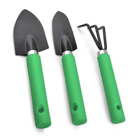 Mini trädgårdsredskap set, 3 st mini trädgårdsredskap, trädgårdsväxt till