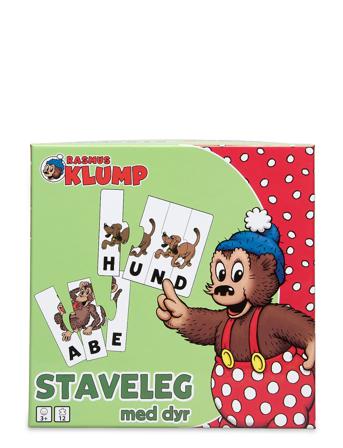 Rasmus Kliump - Staveleg Dyr Toys Puzzles And Games Puzzles Pedagogical Puzzles Multi/mønstret Rasmus Klump