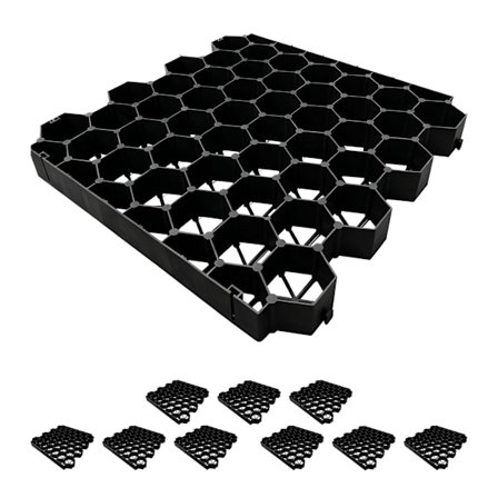 Muovinen nurmikkoverkko ajotielle ja poluille, 50x50 cm