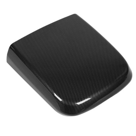 Keskikonsolin kannen käsinojan peite hiilikuitu tyylillä Keskiboxin kannen suoja Kiiltävä musta Vaihto Kia Carnival KA4 2022 ja myöhemmille