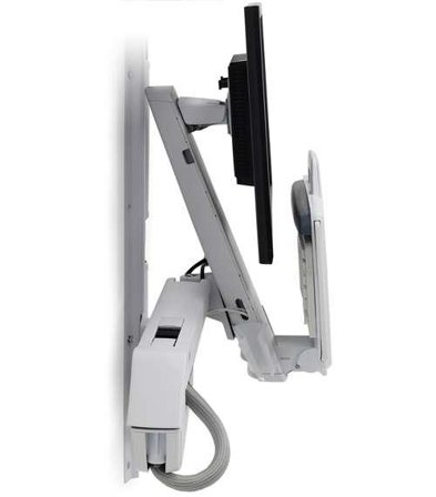 Ergotron StyleView Sit-Stand Combo monteringssett - for LCD-skjerm / tastatur / mus / strekkodeskanner - hvit