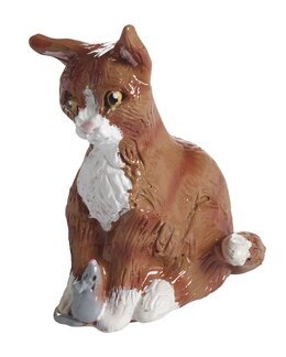 Dekorasjon Katten Maja Brun