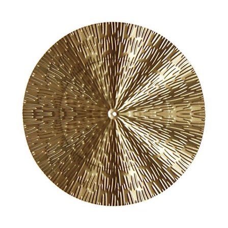 Rund gyllene väggdekoration Hängande metall oregelbunden smide Ir