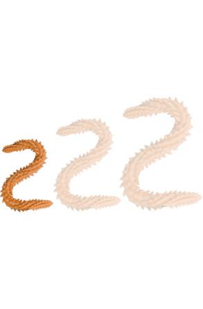 DoublePlayz Double Dildo Scolop Orange 40 cm Extra lång analdildo - Blushme.se