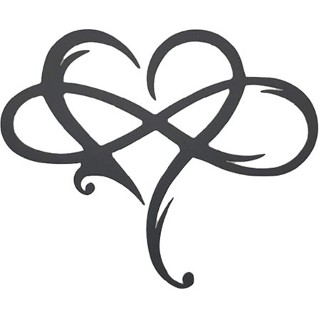 Veggdekorasjon Hjerte Metall Veggkunst