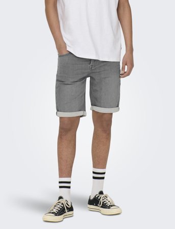 ONLY & SONS Onsply Jog Mg 8583 Pim Dnm Shorts Noos - Grey - XS