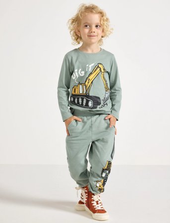 Lindex Trousers Jogging Working Vehic - Green - 104