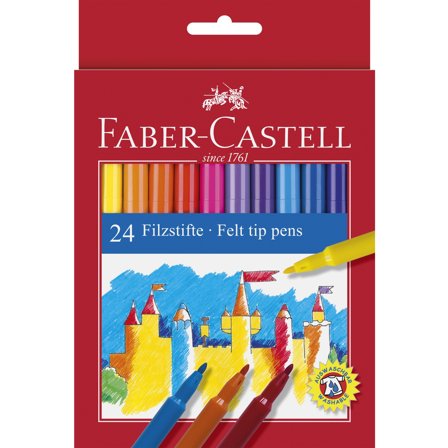 Faber-Castell Feutres Lot de 24 (3 ans et +)